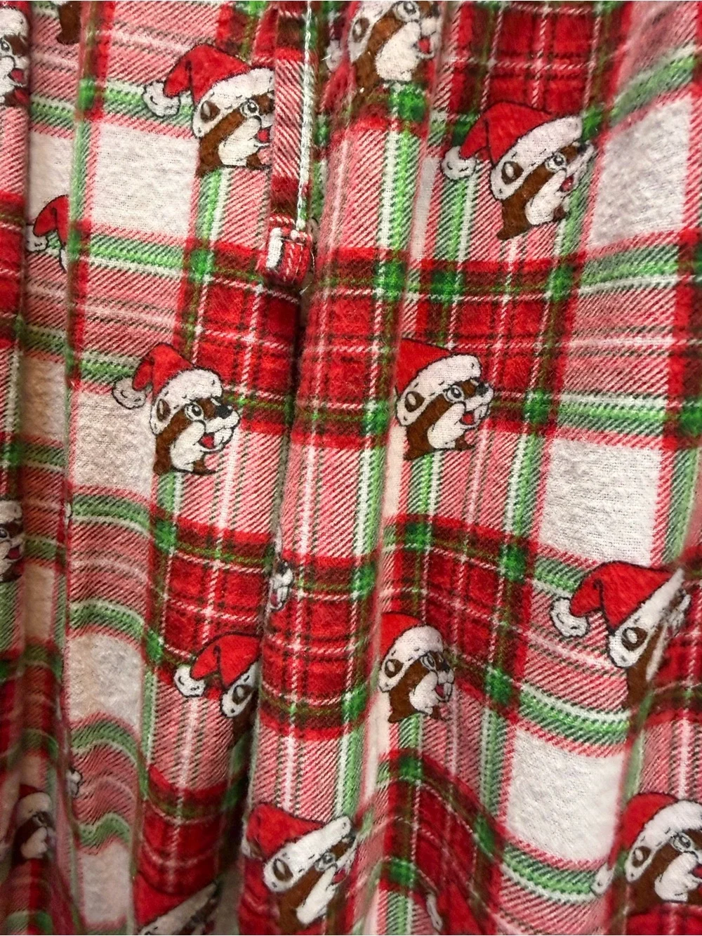 Kids Holiday Plaid Santa Pajama Pants - Red - Picture 3 of 4